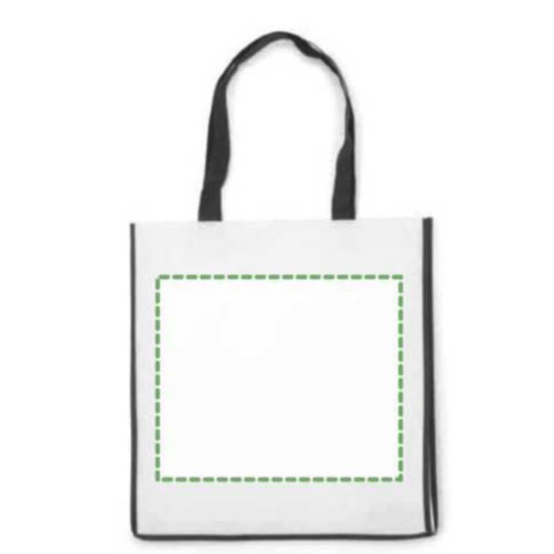 Nákupní taška z netkané textilie, černá Nákupní taška z netkané textilie, černá