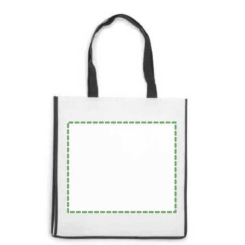 Nákupní taška z netkané textilie, černá Nákupní taška z netkané textilie, černá