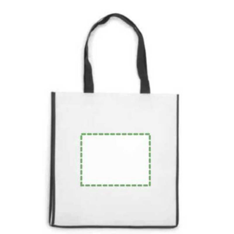 Nákupní taška z netkané textilie, černá Nákupní taška z netkané textilie, černá