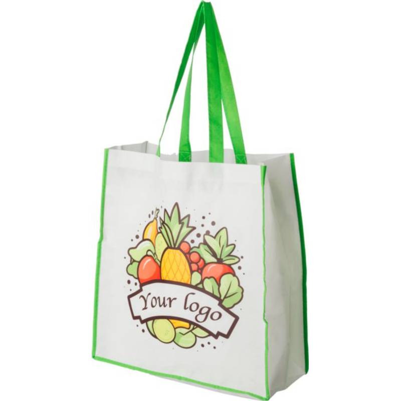 Nákupní taška z netkané textilie, černá Nákupní taška z netkané textilie, černá