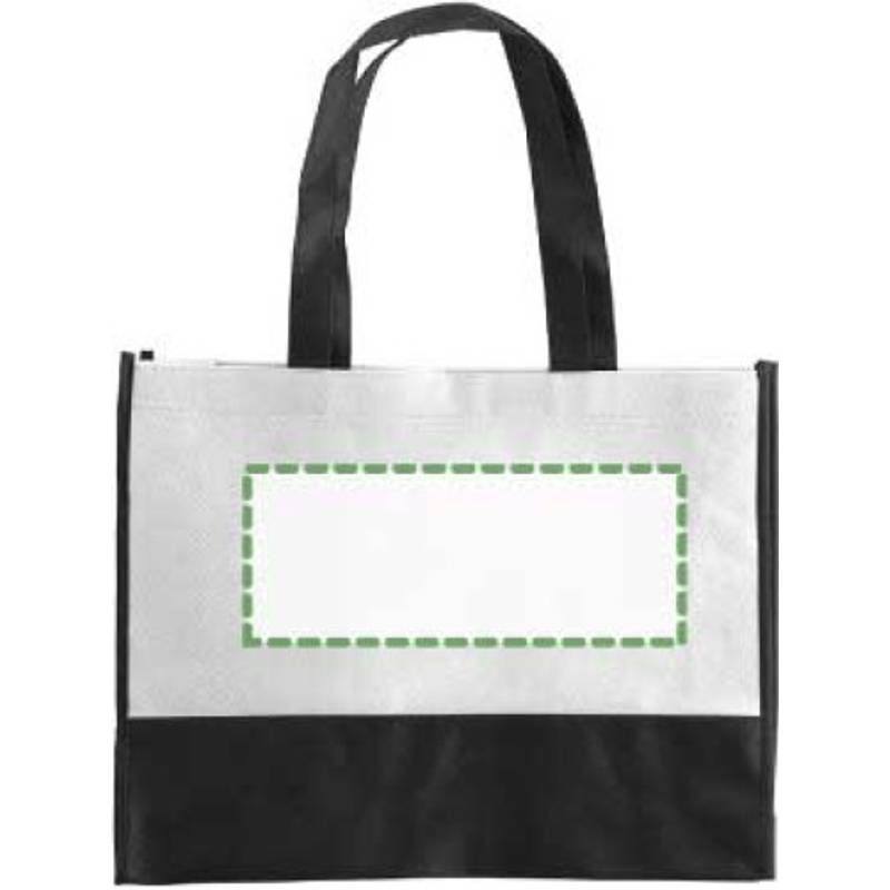 ARMOR dvoubarevná taška z netkané textilie, bílá ARMOR dvoubarevná taška z netkané textilie, bílá