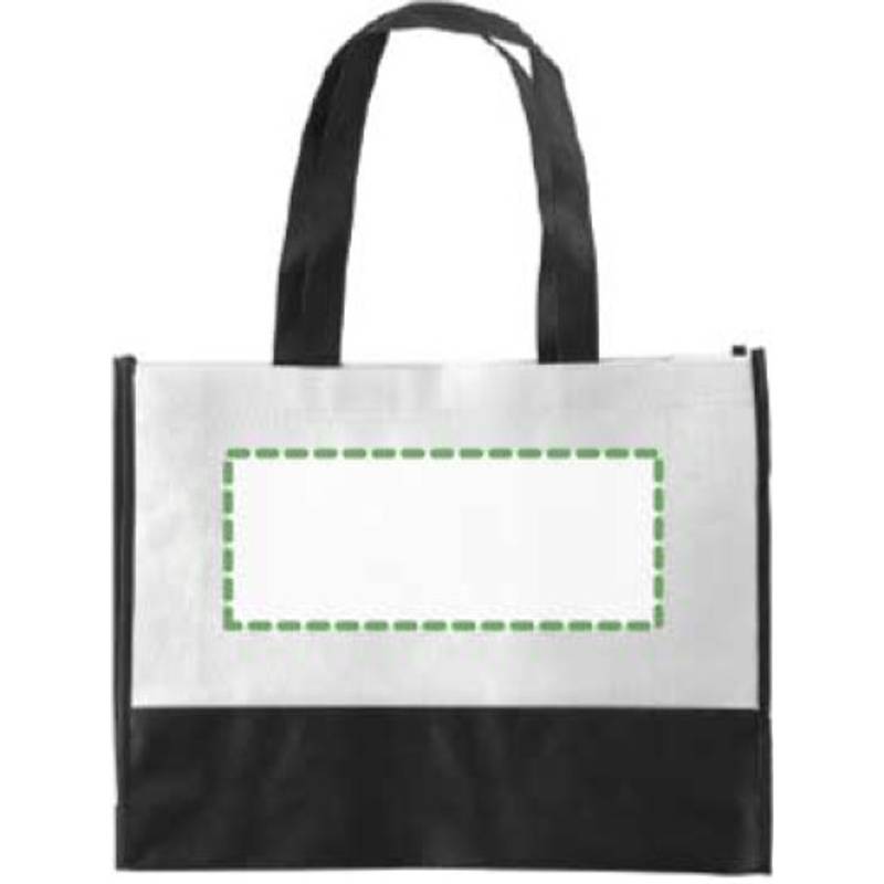 ARMOR dvoubarevná taška z netkané textilie, bílá ARMOR dvoubarevná taška z netkané textilie, bílá