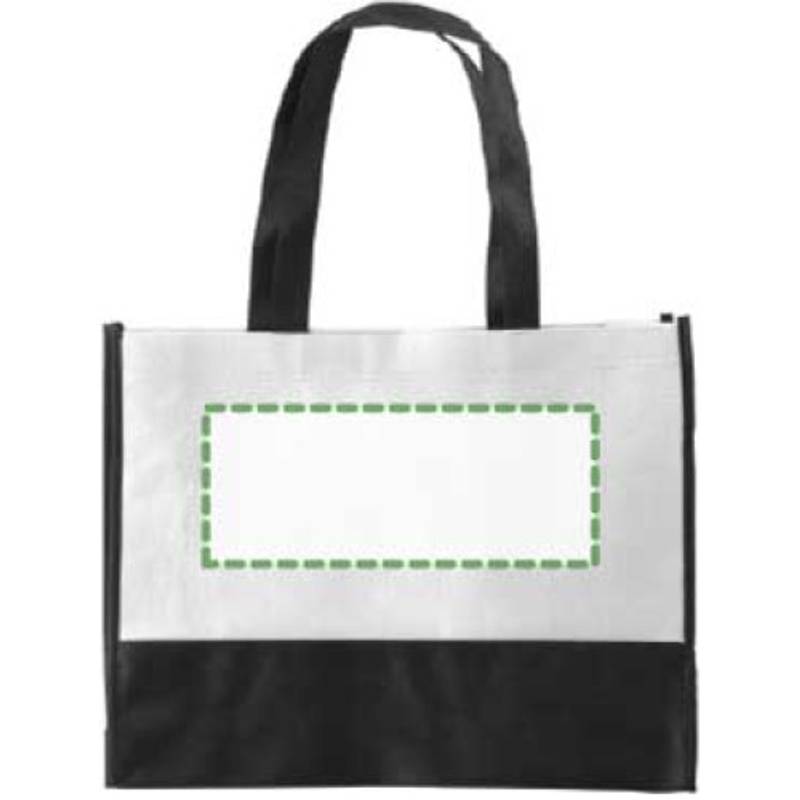 ARMOR dvoubarevná taška z netkané textilie, bílá ARMOR dvoubarevná taška z netkané textilie, bílá