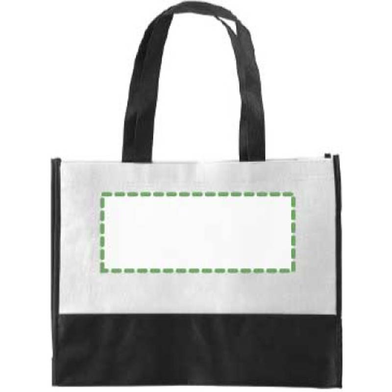 ARMOR dvoubarevná taška z netkané textilie, bílá ARMOR dvoubarevná taška z netkané textilie, bílá