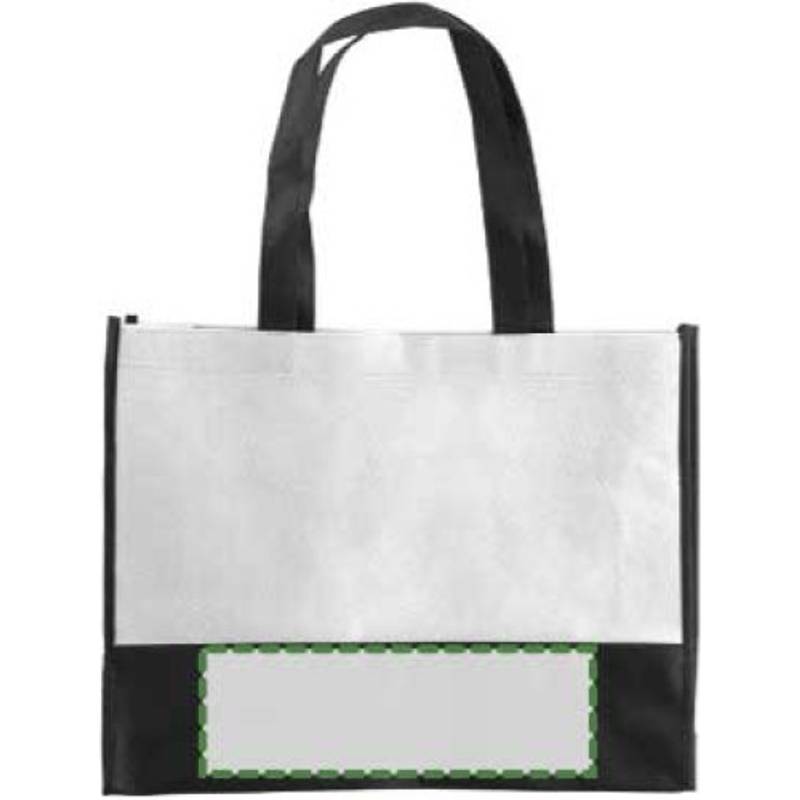 ARMOR dvoubarevná taška z netkané textilie, bílá ARMOR dvoubarevná taška z netkané textilie, bílá