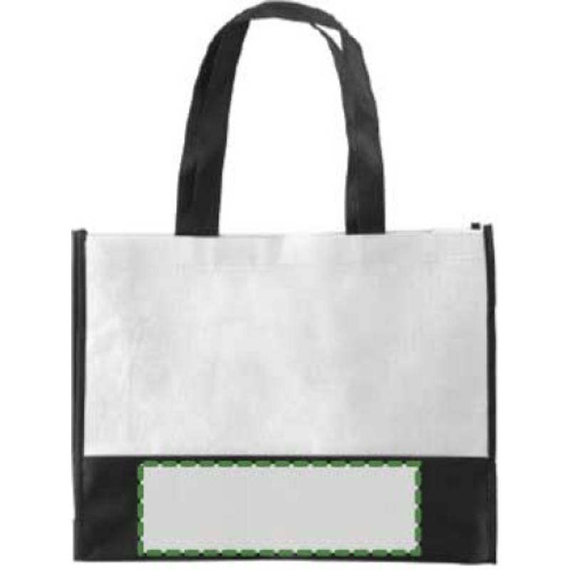 ARMOR dvoubarevná taška z netkané textilie, bílá ARMOR dvoubarevná taška z netkané textilie, bílá