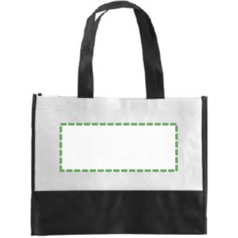 ARMOR dvoubarevná taška z netkané textilie, bílá ARMOR dvoubarevná taška z netkané textilie, bílá