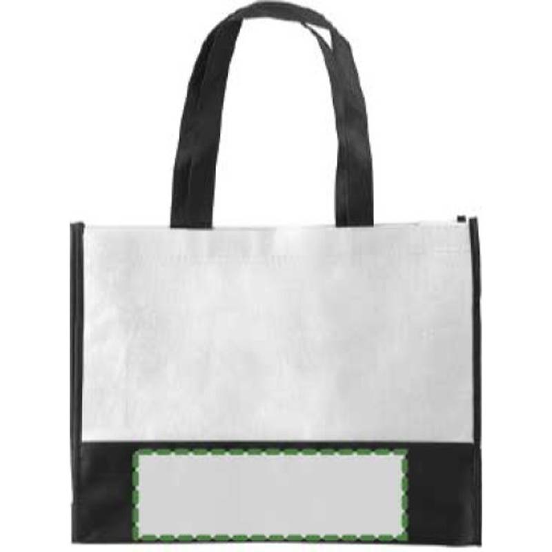 ARMOR dvoubarevná taška z netkané textilie, bílá ARMOR dvoubarevná taška z netkané textilie, bílá