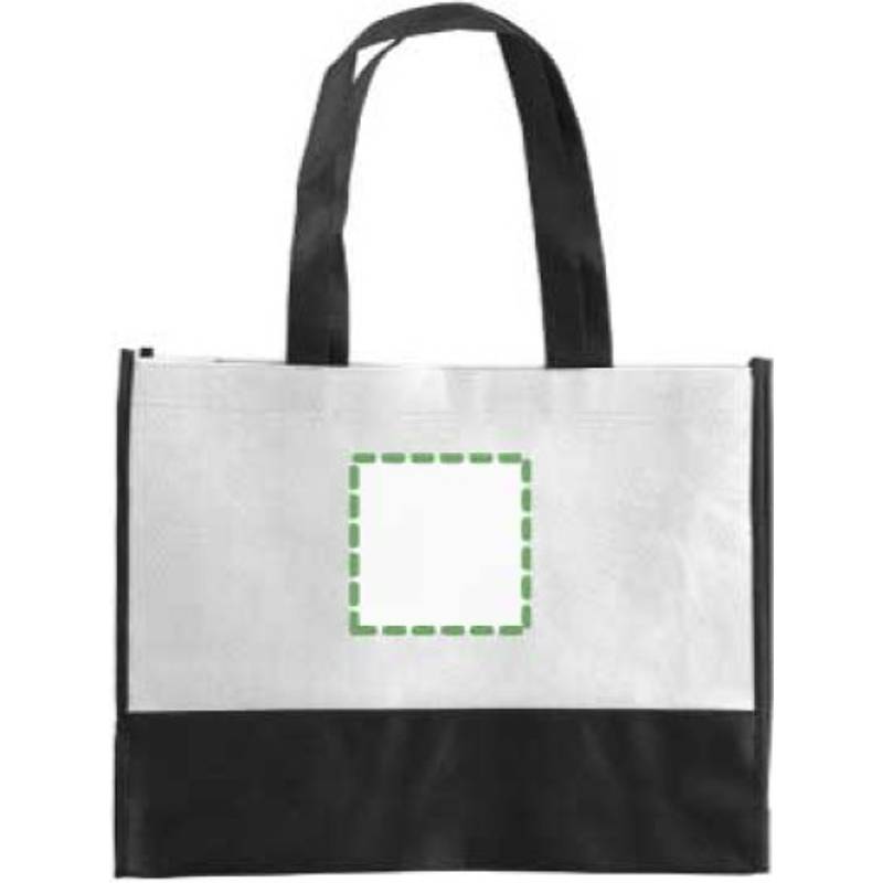 ARMOR dvoubarevná taška z netkané textilie, bílá ARMOR dvoubarevná taška z netkané textilie, bílá