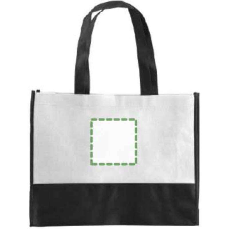 ARMOR dvoubarevná taška z netkané textilie, bílá ARMOR dvoubarevná taška z netkané textilie, bílá