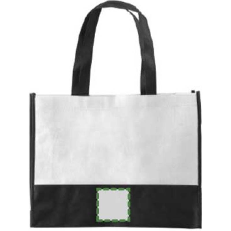 ARMOR dvoubarevná taška z netkané textilie, bílá ARMOR dvoubarevná taška z netkané textilie, bílá