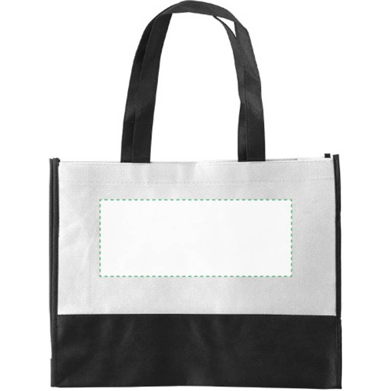 ARMOR dvoubarevná taška z netkané textilie, bílá ARMOR dvoubarevná taška z netkané textilie, bílá