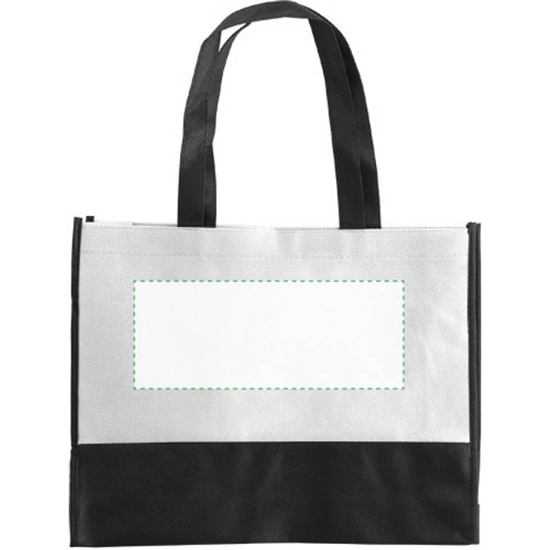 ARMOR dvoubarevná taška z netkané textilie, bílá ARMOR dvoubarevná taška z netkané textilie, bílá