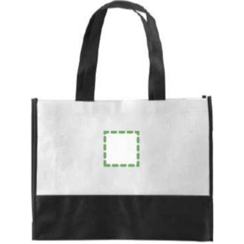 ARMOR dvoubarevná taška z netkané textilie, bílá ARMOR dvoubarevná taška z netkané textilie, bílá