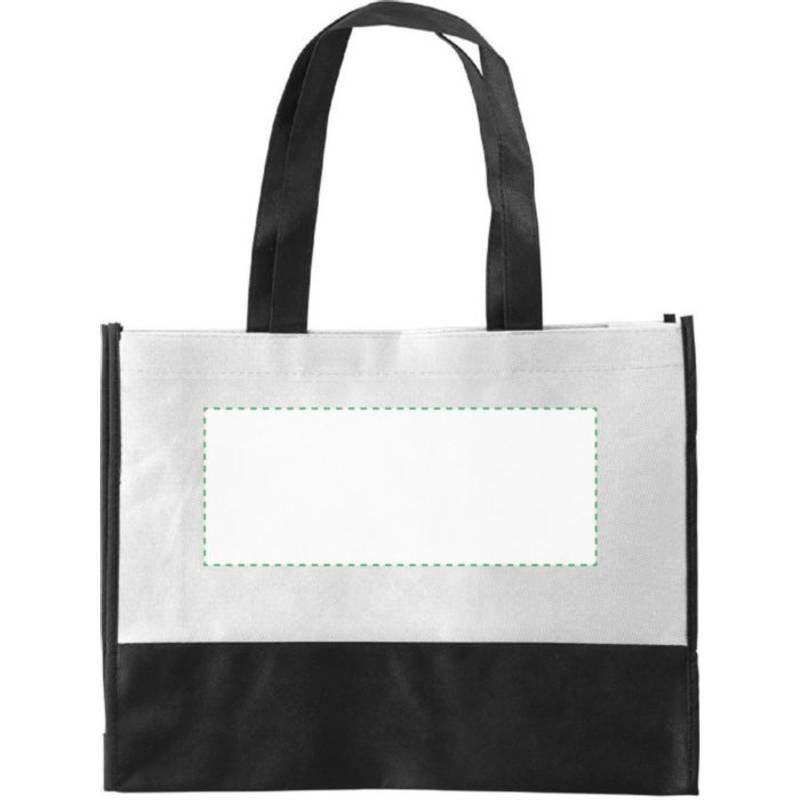 ARMOR dvoubarevná taška z netkané textilie, bílá ARMOR dvoubarevná taška z netkané textilie, bílá