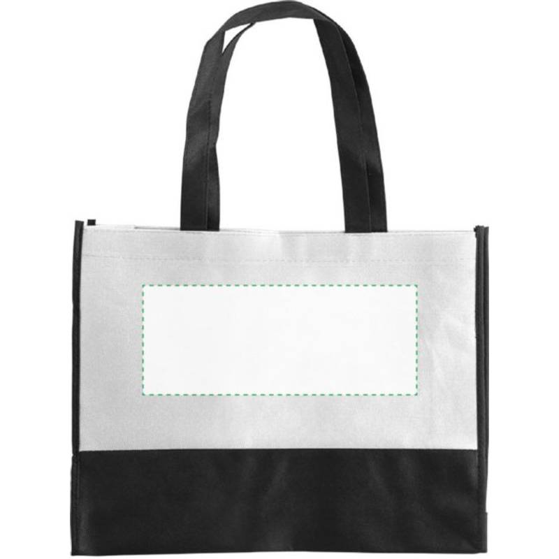 ARMOR dvoubarevná taška z netkané textilie, bílá ARMOR dvoubarevná taška z netkané textilie, bílá