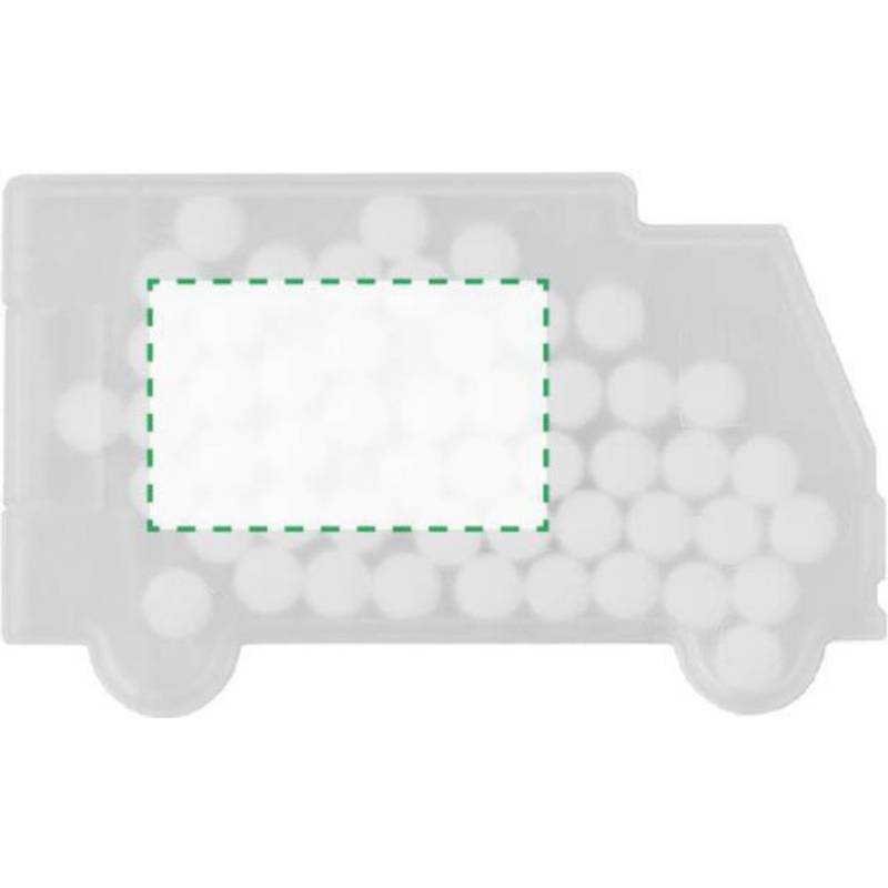 MINTVAN mentolky v krabičce, tvar auta, bílá MINTVAN mentolky v krabičce, tvar auta, bílá