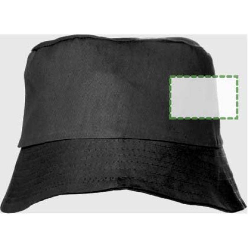 CAPRIO bavlněný klobouk, černá CAPRIO bavlněný klobouk, černá