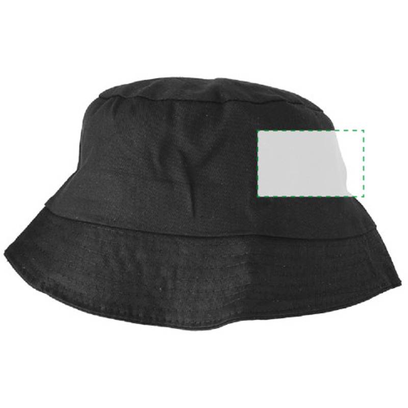 CAPRIO bavlněný klobouk, černá CAPRIO bavlněný klobouk, černá