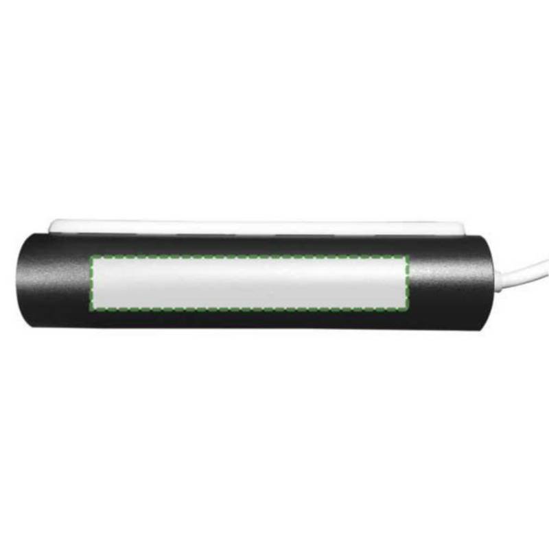 Hliníkový USB rozbočovač se 4 porty, černá Hliníkový USB rozbočovač se 4 porty, černá