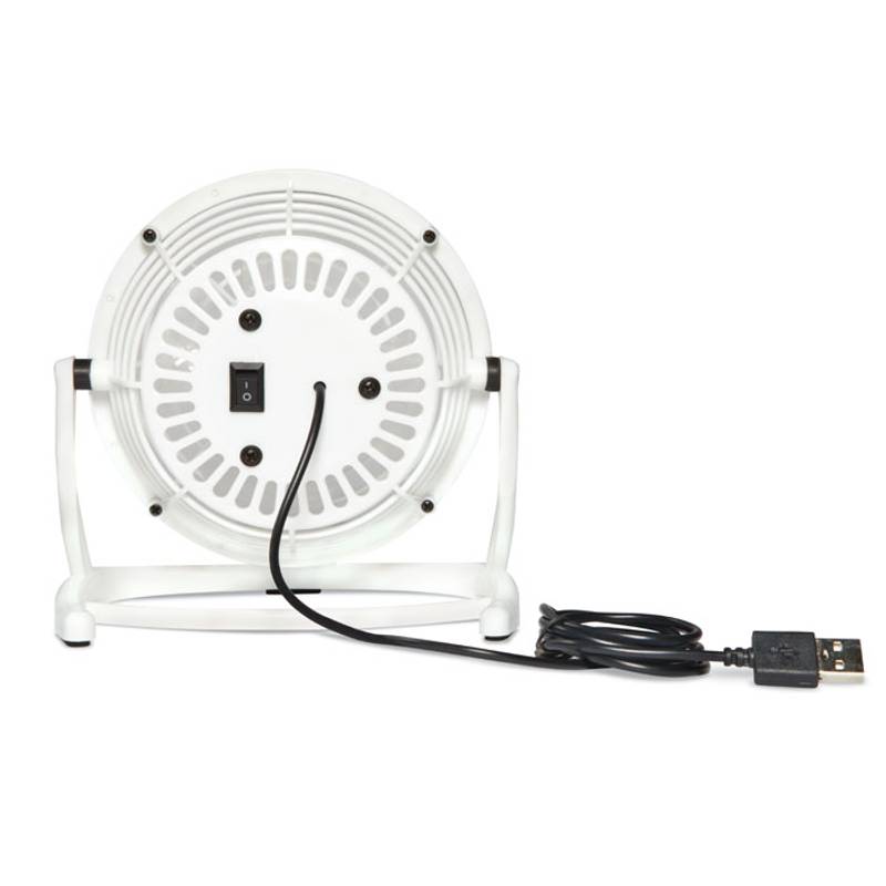 Ventilátor s USB káblom, biela Ventilátor s USB káblom, biela
