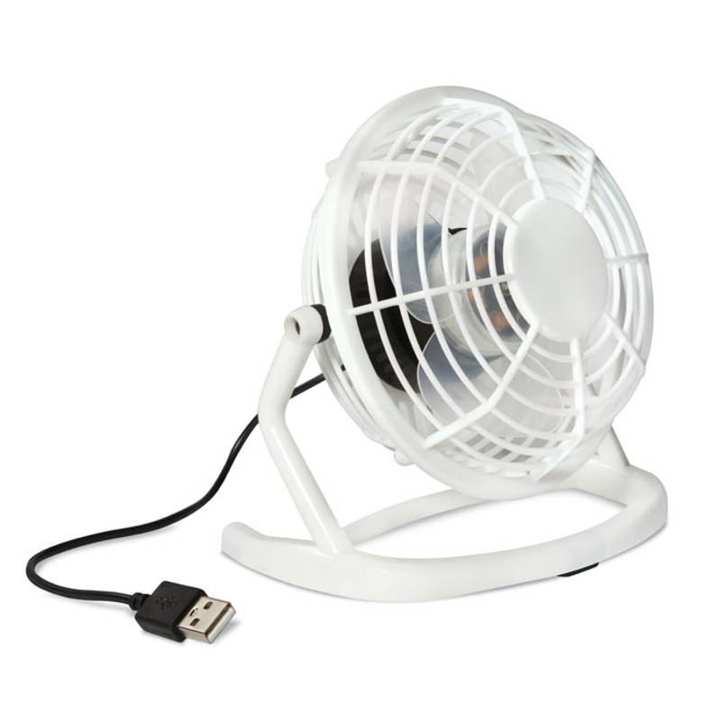 Ventilátor s USB káblom, biela Ventilátor s USB káblom, biela