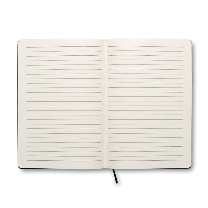 Zápisník A5 v měkkých deskách, 80 linkovaný stran, černá Zápisník A5 v měkkých deskách, 80 linkovaný stran, černá