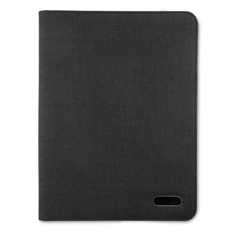 Konferenční desky A4 s 20ti stránkovým linkovaným blokem, černá Konferenční desky A4 s 20ti stránkovým linkovaným blokem, černá