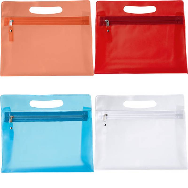 NATESA KOZMETICKÁ TAŠKA Z PVC NA ZIPS, ORANŽOVÁ NATESA KOZMETICKÁ TAŠKA Z PVC NA ZIPS, ORANŽOVÁ