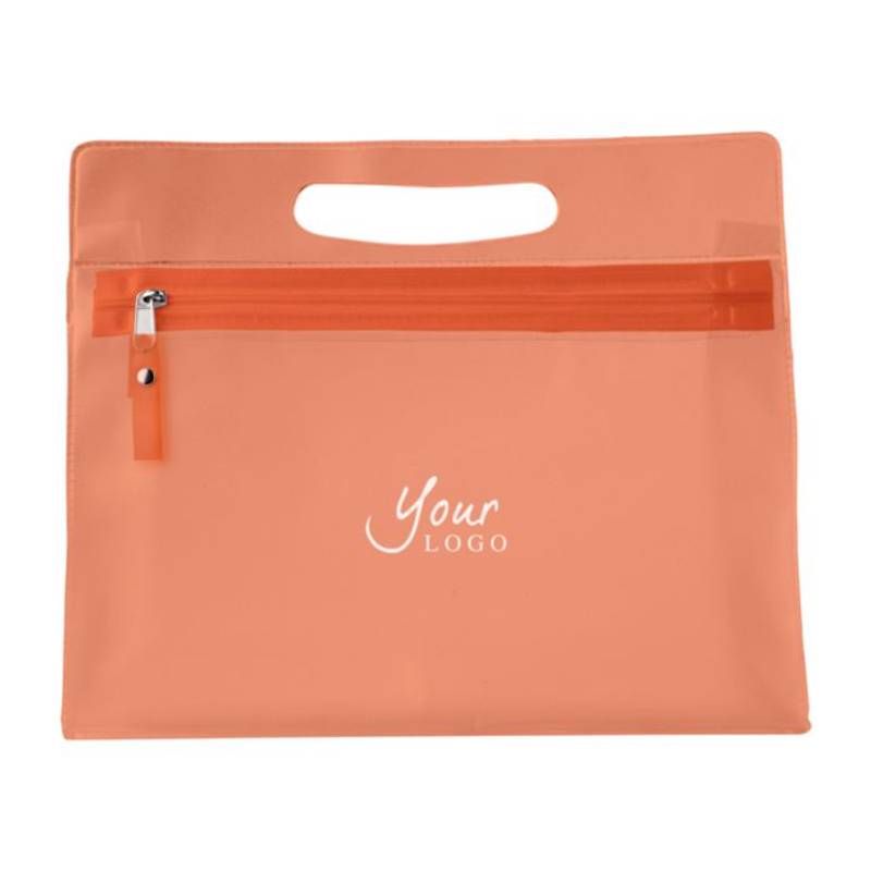 NATESA KOZMETICKÁ TAŠKA Z PVC NA ZIPS, ORANŽOVÁ NATESA KOZMETICKÁ TAŠKA Z PVC NA ZIPS, ORANŽOVÁ