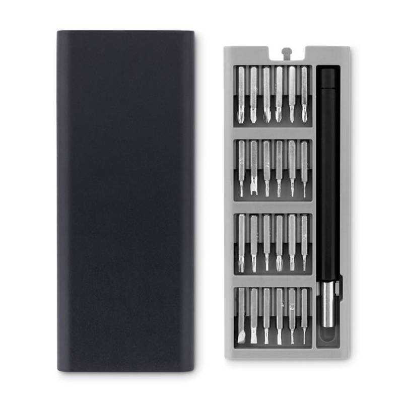 Sada 24ks malých šroubovákem v plastové krabičce, černá Sada 24ks malých šroubovákem v plastové krabičce, černá