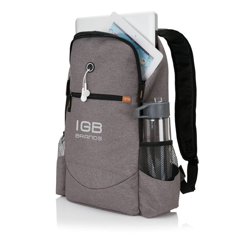 Moderní batoh v dvoutónové barvě, šedá Moderní batoh v dvoutónové barvě, šedá