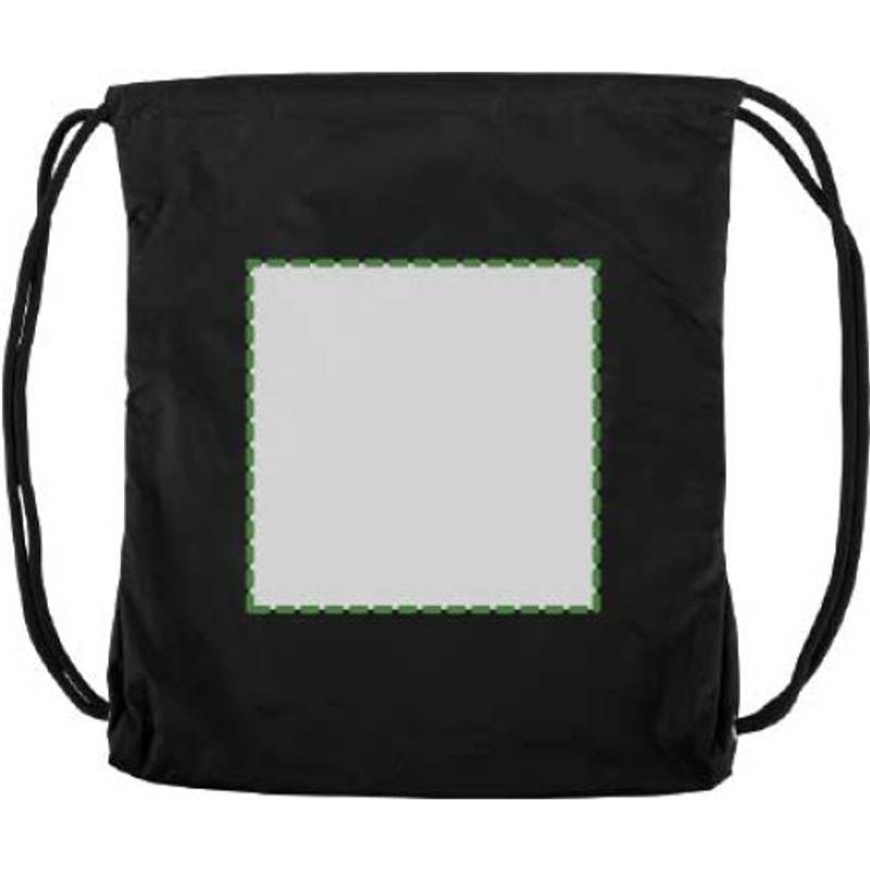 PANGOR sťahovací batoh s vreckom na zips, čierny PANGOR sťahovací batoh s vreckom na zips, čierny