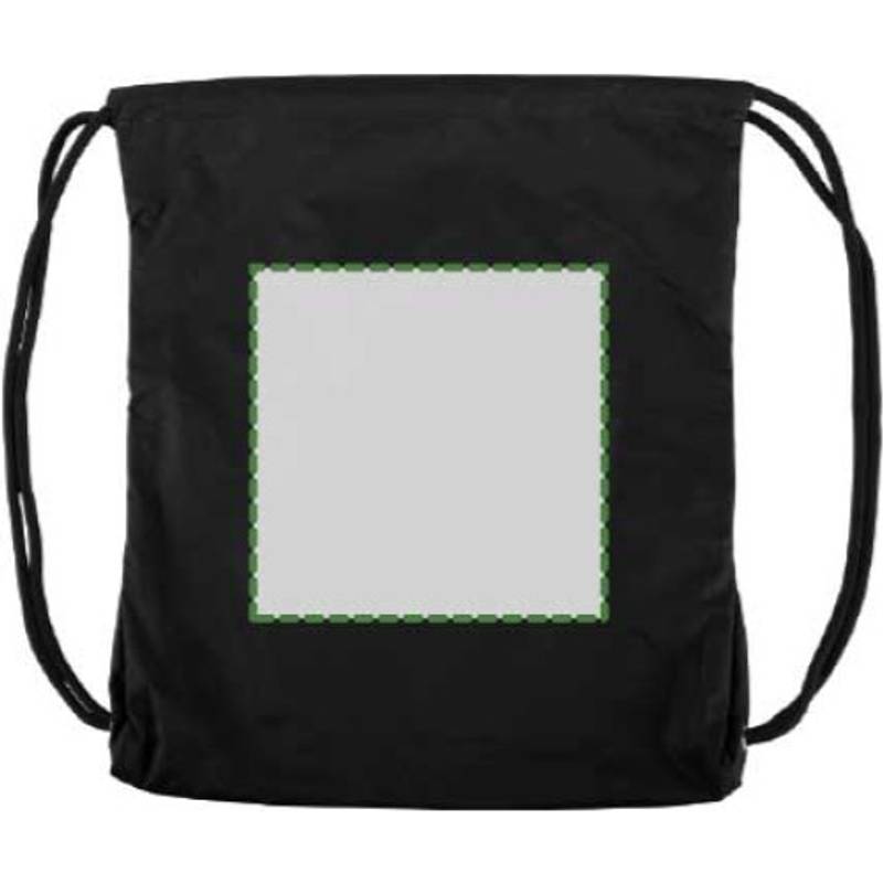 PANGOR sťahovací batoh s vreckom na zips, čierny PANGOR sťahovací batoh s vreckom na zips, čierny