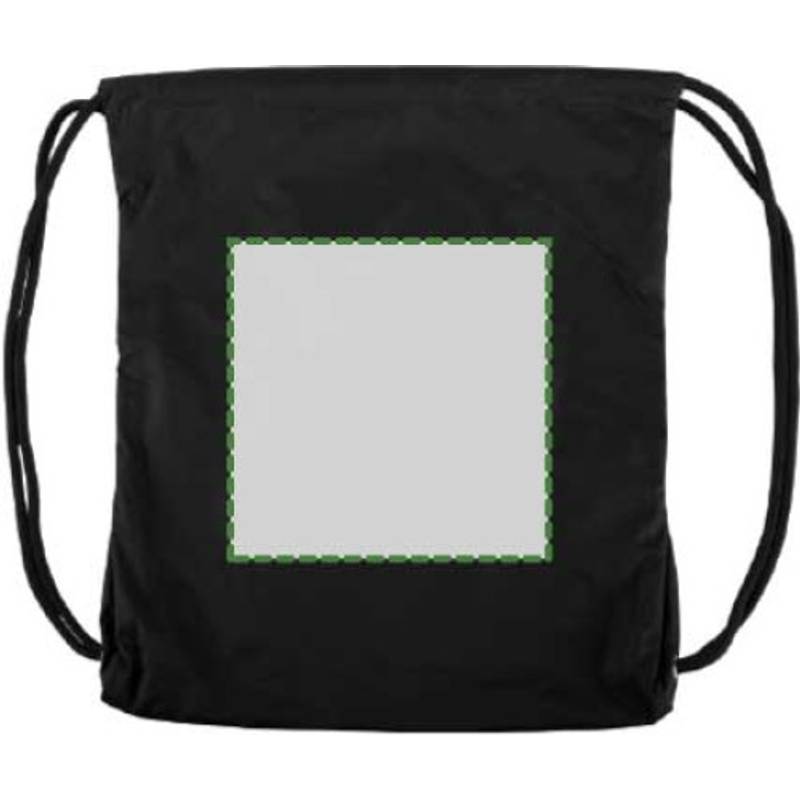 PANGOR sťahovací batoh s vreckom na zips, čierny PANGOR sťahovací batoh s vreckom na zips, čierny