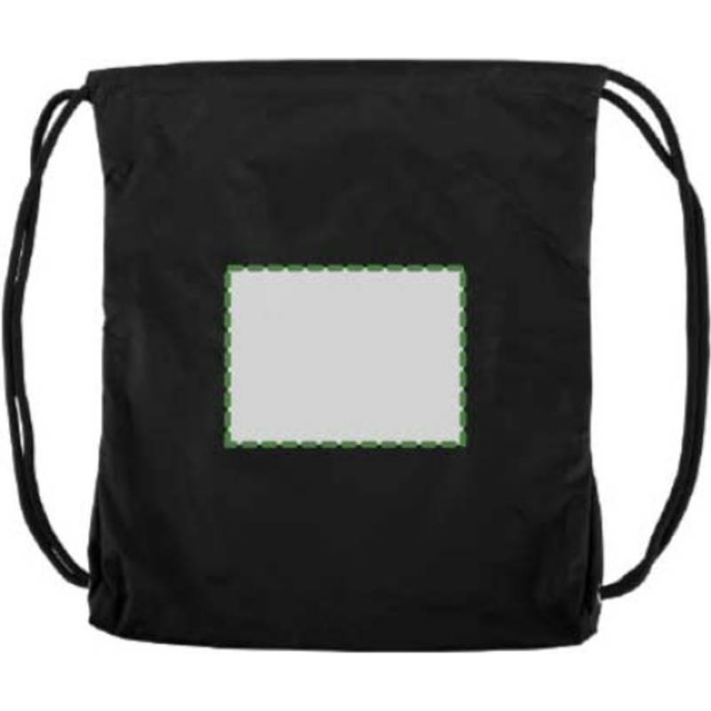 PANGOR sťahovací batoh s vreckom na zips, čierny PANGOR sťahovací batoh s vreckom na zips, čierny