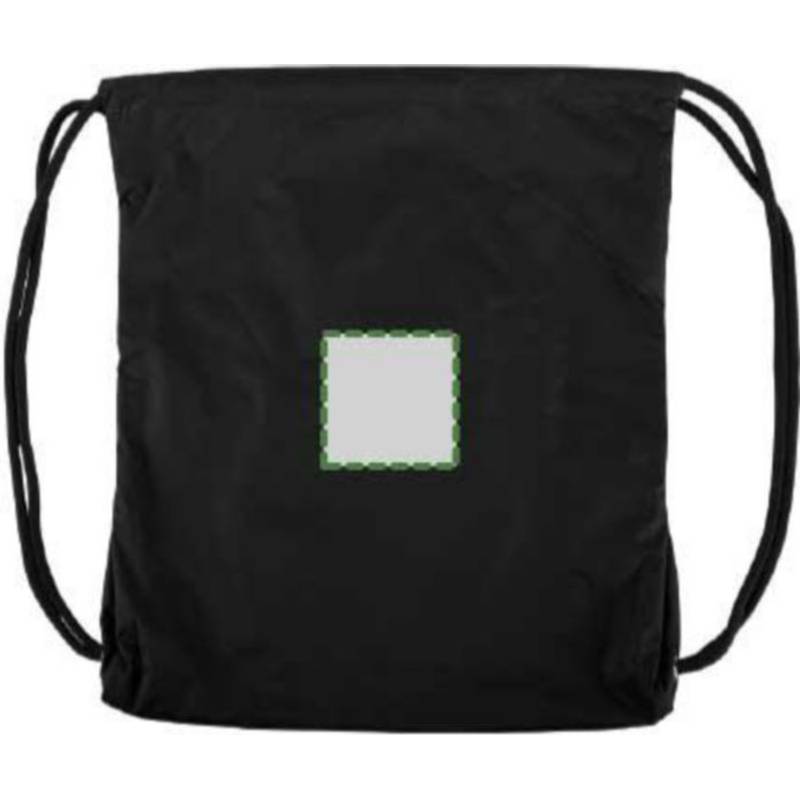 PANGOR sťahovací batoh s vreckom na zips, čierny PANGOR sťahovací batoh s vreckom na zips, čierny