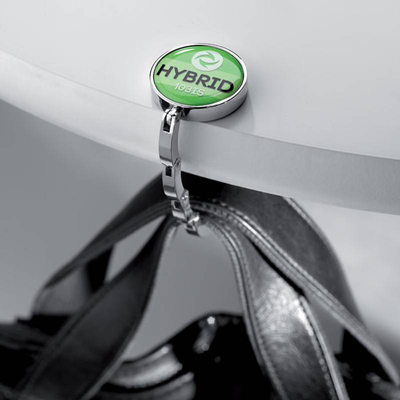 Kovový skládací držák na tašku, černá Kovový skládací držák na tašku, černá