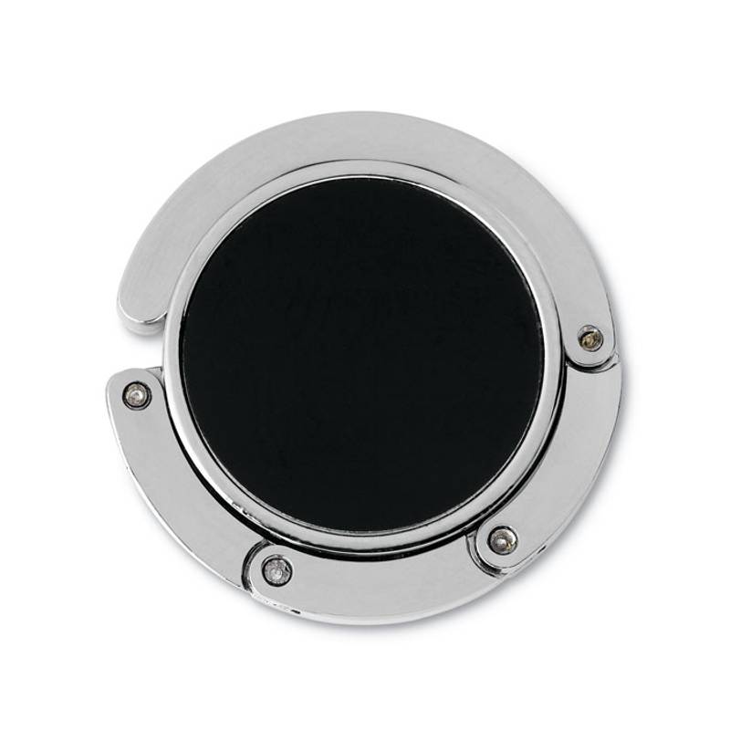 Kovový skládací držák na tašku, černá Kovový skládací držák na tašku, černá