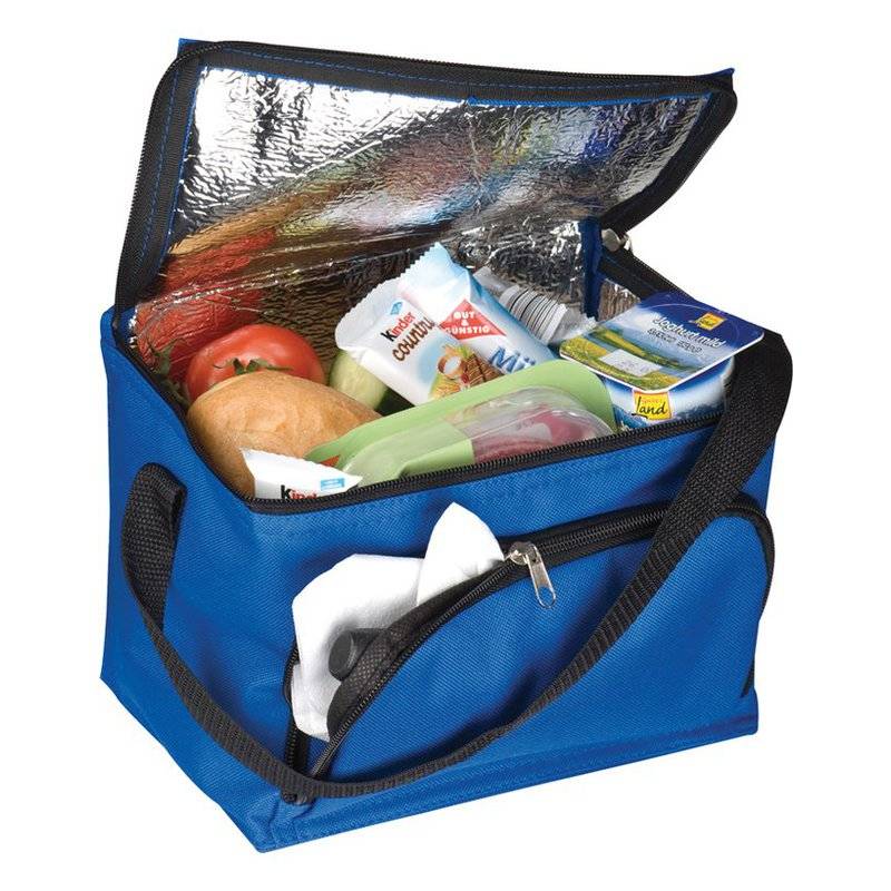 Chladící taška z 210D polyesteru, modrá Chladící taška z 210D polyesteru, modrá