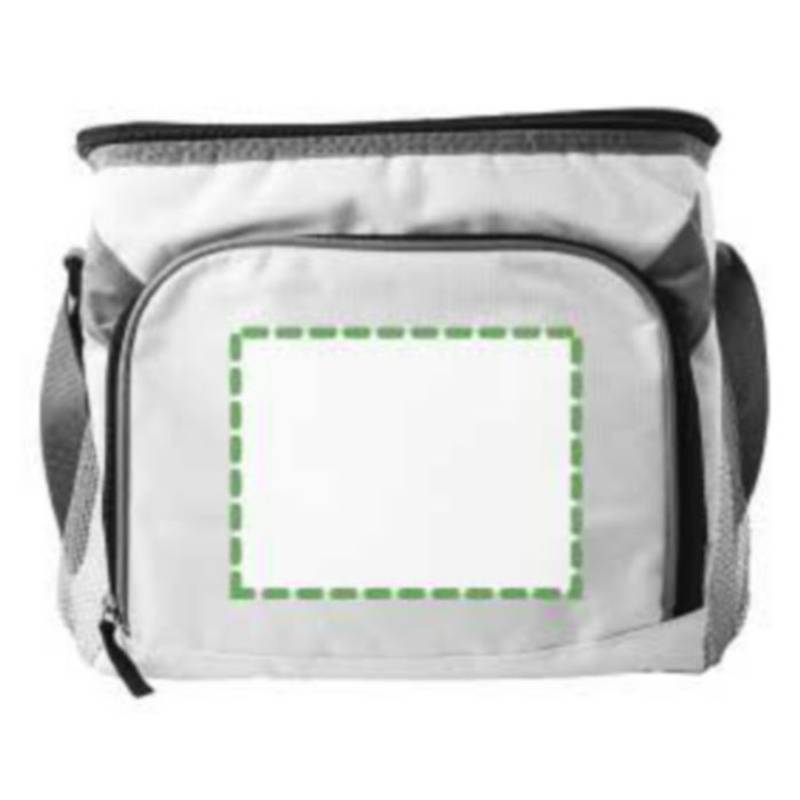 Chladiaca taška, 600D, zapínanie na zips, biela Chladiaca taška, 600D, zapínanie na zips, biela