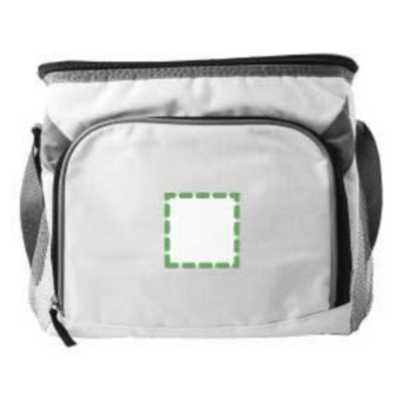 Chladiaca taška, 600D, zapínanie na zips, biela Chladiaca taška, 600D, zapínanie na zips, biela