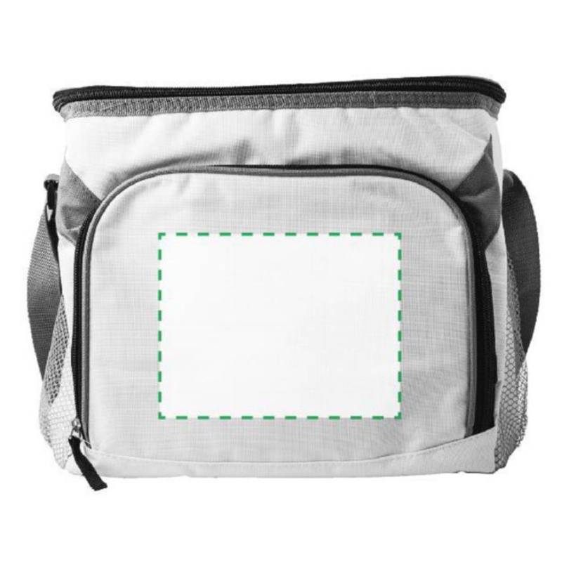 Chladiaca taška, 600D, zapínanie na zips, biela Chladiaca taška, 600D, zapínanie na zips, biela