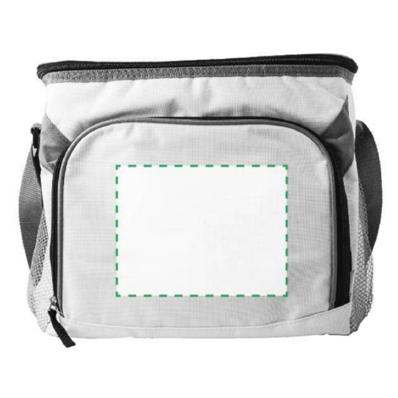 Chladiaca taška, 600D, zapínanie na zips, biela Chladiaca taška, 600D, zapínanie na zips, biela