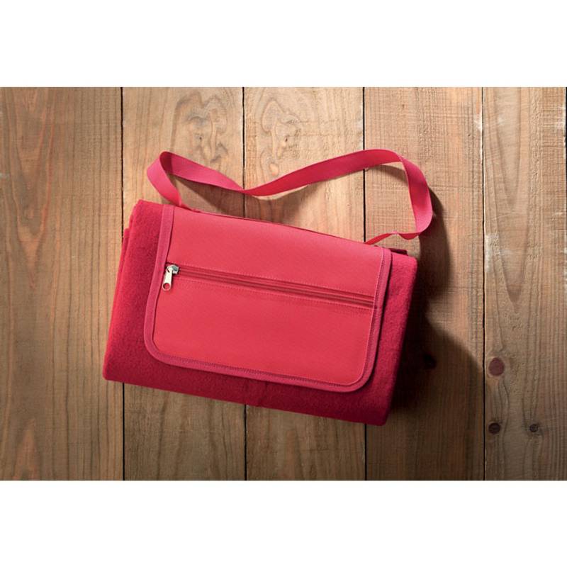 Skládací pikniková deka, červená Skládací pikniková deka, červená