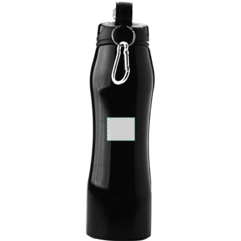 ARWEN nerezová láhev na pití s karabinou, 750 ml, černá ARWEN nerezová láhev na pití s karabinou, 750 ml, černá