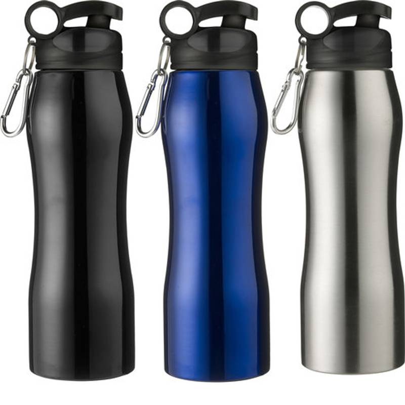 ARWEN nerezová láhev na pití s karabinou, 750 ml, černá ARWEN nerezová láhev na pití s karabinou, 750 ml, černá