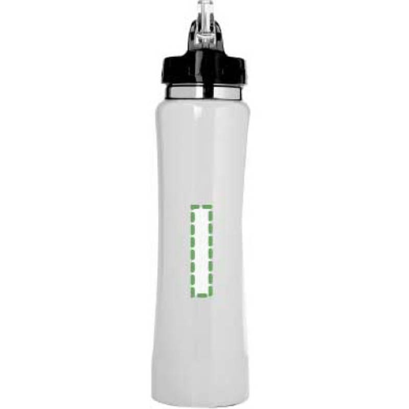 ISMAEL nerezová fľaša na pitie so slamkou, 500 ml, biela ISMAEL nerezová fľaša na pitie so slamkou, 500 ml, biela