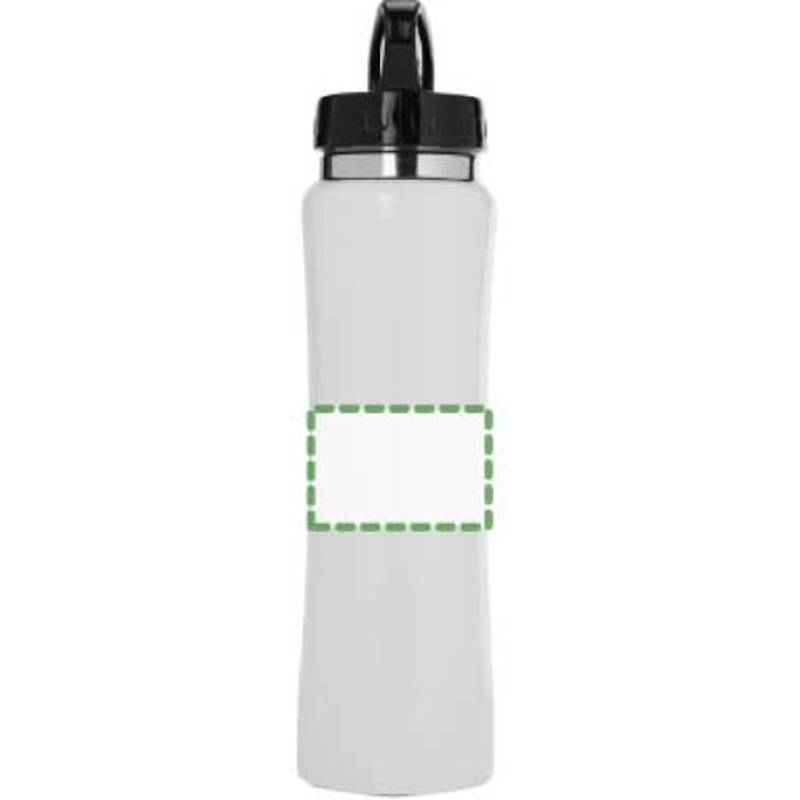 ISMAEL nerezová fľaša na pitie so slamkou, 500 ml, biela ISMAEL nerezová fľaša na pitie so slamkou, 500 ml, biela