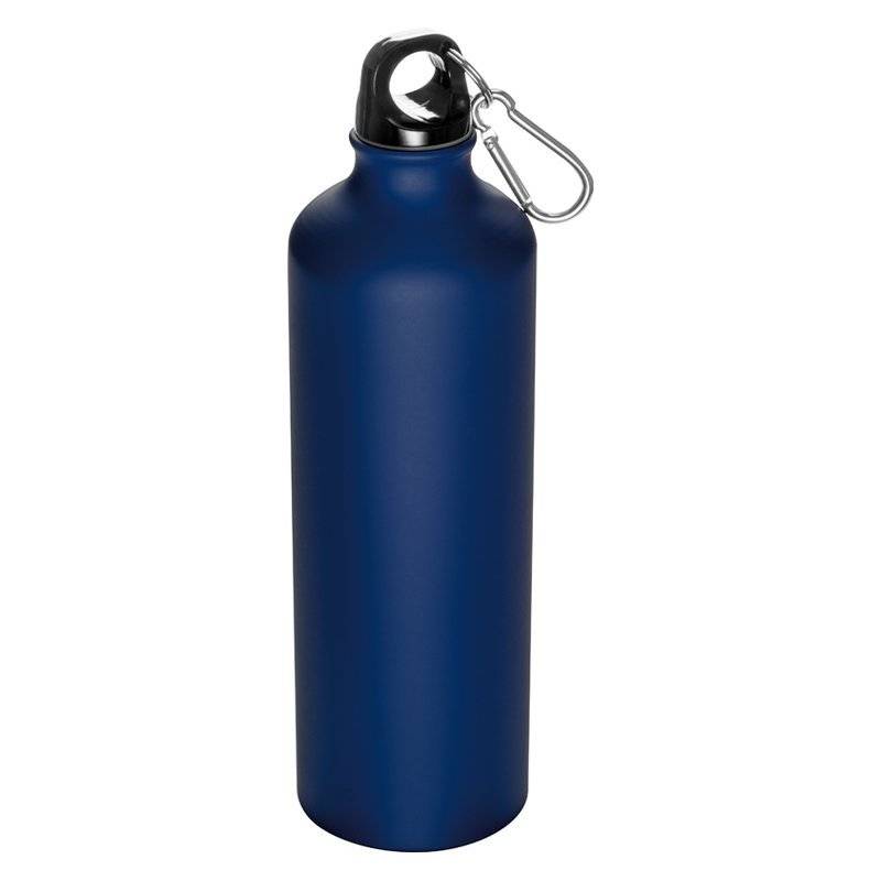 Seneda hliníková fľaša s karabínou 800 ml, modrá